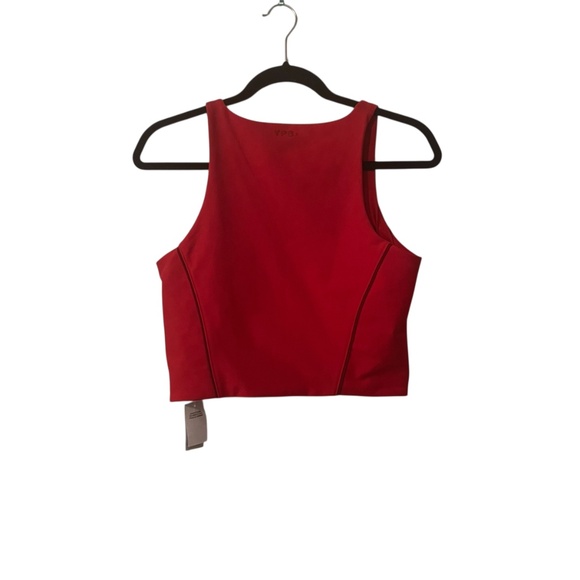 NWT YPB By Abercrombie & Fitch Women's Red Sleeveless V-Neck Athletic Top Size L - Picture 2 of 4